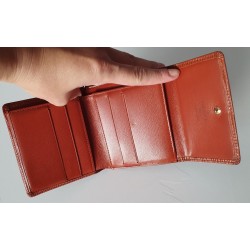 Louis Vuitton Elise Portemonnaie Unisex Epi Leder Cognac