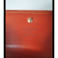 Louis Vuitton Elise Portemonnaie Unisex Epi Leder Cognac