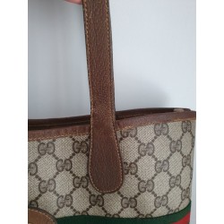 Gucci Schultertasche Supreme GG Tote Bag Braun Leder