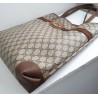 Gucci Schultertasche Supreme GG Tote Bag Braun Leder