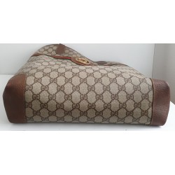 Gucci Schultertasche Supreme GG Tote Bag Braun Leder
