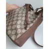 Gucci Beuteltasche Klein PM Vintage GG Braun Leder Canvas
