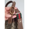 Gucci Beuteltasche Klein PM Vintage GG Braun Leder Canvas