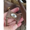 Gucci Beuteltasche Klein PM Vintage GG Braun Leder Canvas