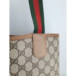 Gucci Schultertasche Supreme Tote Bag Braun Leder