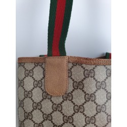 Gucci Schultertasche Supreme Tote Bag Braun Leder