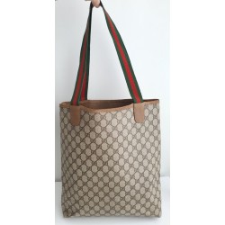 Gucci Schultertasche Supreme Tote Bag Braun Leder