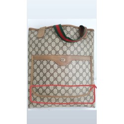 Gucci Schultertasche Supreme Tote Bag Braun Leder