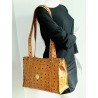 MCM Shopper Medium Cognac Canvas