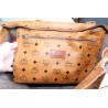 MCM Shopper Medium Cognac Canvas