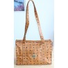 MCM Shopper Medium Cognac Canvas