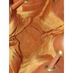 MCM Beuteltasche Klein Cognac Canvas