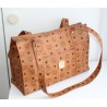 MCM Shopper Medium Heritage Cognac Canvas.