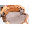 MCM Shopper Medium Heritage Cognac Canvas.