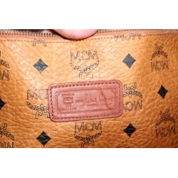 MCM Shopper Medium Heritage Cognac Canvas.