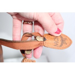 MCM Shopper Medium Heritage Cognac Canvas.