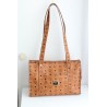 MCM Shopper Medium Heritage Cognac Canvas.