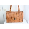 MCM Shopper Medium Heritage Cognac Canvas.