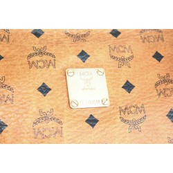 Mcm Nécessaire Poche Toilette Medium Heritage Cognac Canvas.