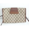Gucci Vintage Clutch/Crossbody Tasche Leder Braun