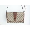 Gucci Vintage Clutch/Crossbody Tasche Leder Braun