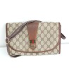 Gucci Vintage Clutch/Crossbody Tasche Leder Braun
