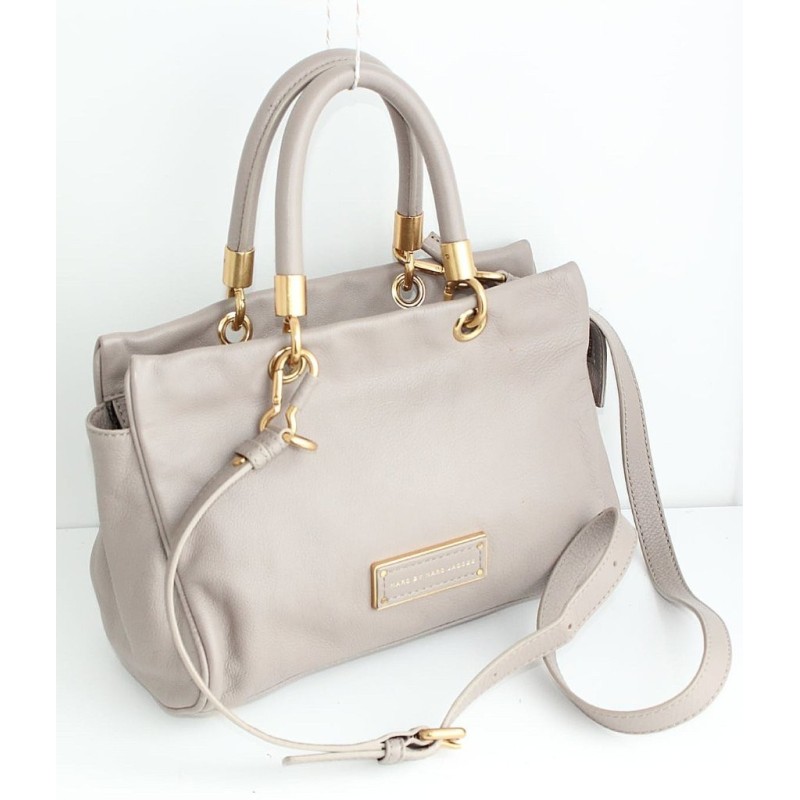Marc By Marc Jacobs Henkel/Crossbody Tasche Leder Taupe
