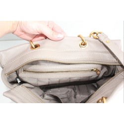 Marc By Marc Jacobs Henkel/Crossbody Tasche Leder Taupe