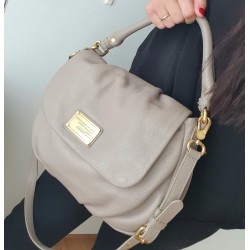 Marc By Marc Jacobs Henkel/Crossbody Tasche Leder Taupe