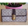 Louis Vuitton Sarah Segeltuch Portemonnaies Textil braun