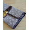 Louis Vuitton Sarah Segeltuch Portemonnaies Textil braun