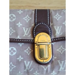Louis Vuitton Sarah Segeltuch Portemonnaies Textil braun