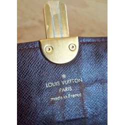 Louis Vuitton Sarah Segeltuch Portemonnaies Textil braun