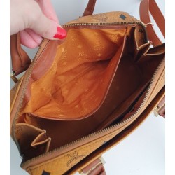 MCM Speedy Boston 25 Heritage Cognac Canvas