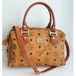 MCM Speedy Boston 25 Heritage Cognac Canvas