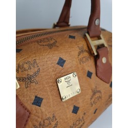 MCM Speedy Boston 25 Heritage Cognac Canvas
