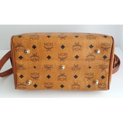 MCM Speedy Boston 25 Heritage Cognac Canvas