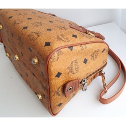 MCM Speedy Boston 25 Heritage Cognac Canvas