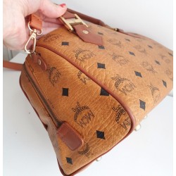 MCM Speedy Boston 25 Heritage Cognac Canvas