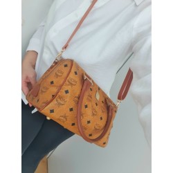 MCM Speedy Boston 25 Heritage Cognac Canvas