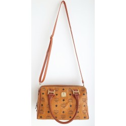 MCM Speedy Boston 25 Heritage Cognac Canvas
