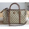 Gucci Vintage Boston Handtasche Canvas Braun