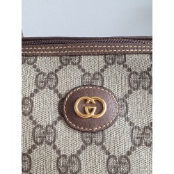 Gucci Vintage Boston Handtasche Canvas Braun