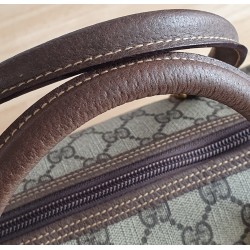 Gucci Vintage Boston Handtasche Canvas Braun