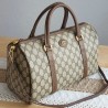 Gucci Vintage Boston Handtasche Canvas Braun