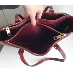 Marc by Marc Jacobs Schultertasche aus Saffiano-Leder Fuchsia/Dunkelrot