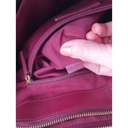 Marc by Marc Jacobs Schultertasche aus Saffiano-Leder Fuchsia/Dunkelrot