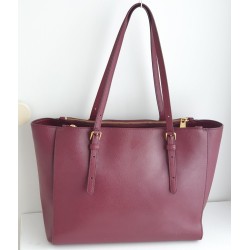 Marc by Marc Jacobs Schultertasche aus Saffiano-Leder Fuchsia/Dunkelrot