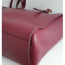 Marc by Marc Jacobs Schultertasche aus Saffiano-Leder Fuchsia/Dunkelrot