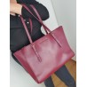 Marc by Marc Jacobs Schultertasche aus Saffiano-Leder Fuchsia/Dunkelrot